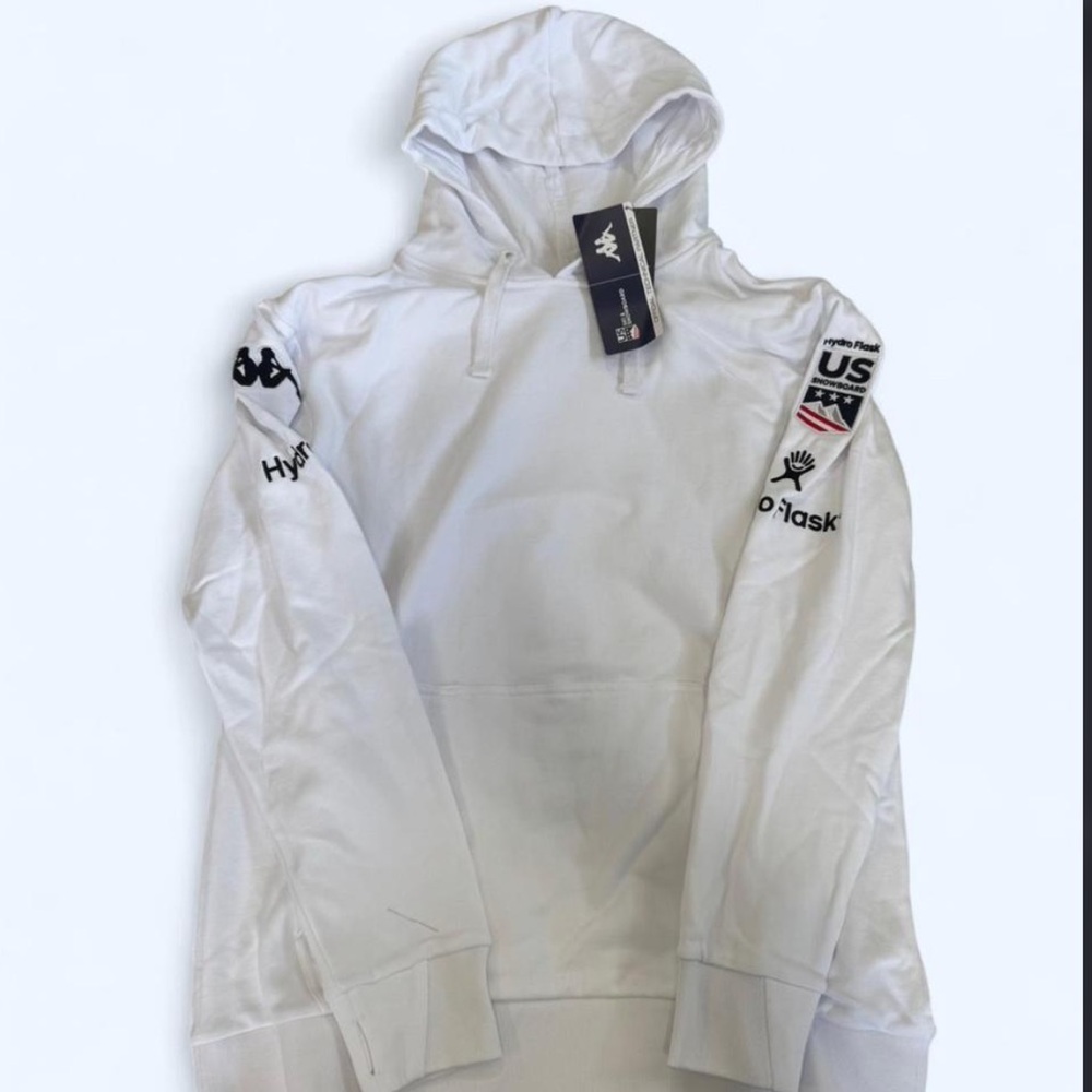 U.S. Snowboard Team - White Kappa Sweatshirt - Medium - Baggy Fit
